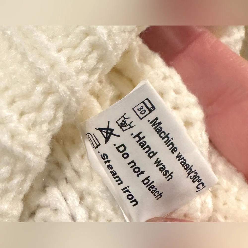 🧣👑ZESICA Turtleneck Batwing Sleeve Loose Oversized Chunky Knitted Pullover👑🧣 - Picture 2 of 14